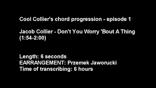 Cool Collier's chord progression - episode one