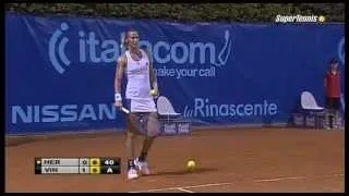 CRAZY HERCOG Gesto dell'ombreallo contro un giudice di linea a Palermo