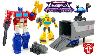 Transformers LEGACY Evolution Core Class OPTIMUS PRIME & BUMBLEBEE Review