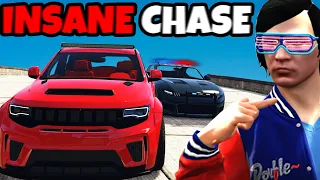 Escaping Insane Police Getaway Challenge in GTA 5 RP