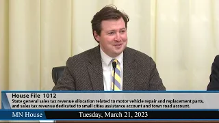 House Transportation Finance and Policy Committee 3/21/23