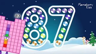 Numberblocks 87 Magic Run Special Christmas - Numberblocks Adventure | Number Counting Go Christmas