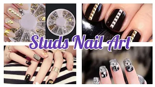 How to do Studs Nail Art | Easy Studs Nail Designs | Studs Nail Design #planetnailart