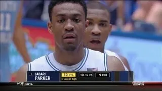 Jabari Parker Full Highlights 2014.03.08 vs North Carolina - 30 Pts, 11 Rebs