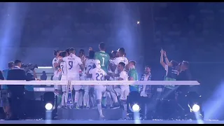 Así fue la fiesta por la 14ª Champions League del Real Madrid en el Santiago Bernabéu