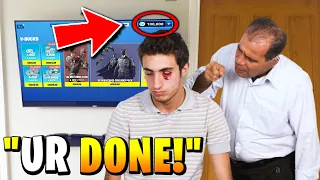 Dad GETS ANGRY after kid did this... (fortnite)