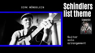 Schindler`s list theme - Guitar solo version