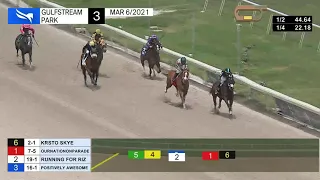 Gulfstream Park March 6, 2021 Race 3