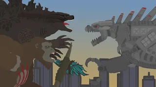 Godzilla & KONG vs Mecha Godzilla  |  FINAL BATTLE  |  Pivot Animation