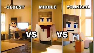 Younger VS Older Siblings Minecraft Animation