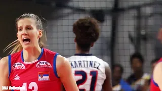 อนา เบลีก้า vs โดมินิกัน เนชันส์ลีก 2019 Ana Bjelica vs dominican volleyball nations league