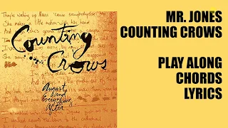 Mr Jones by Counting Crows - learn and play along on the guitar