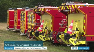 Incendies : bilan des opérations de secours des pompiers de l'Eure