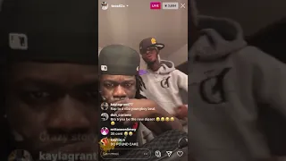 Toosii Snapping On Instagram Live While Freestyling (Funny MUST WATCH)