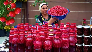 Unusual Pomegranate Garden: Crispy frying Trout Fish and making Pomegranate juice and jam