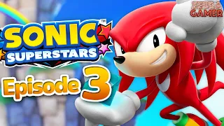 Sonic Superstars Gameplay Walkthrough Part 3 - Sky Temple Zone! Pinball Carnival Zone! Knuckles!