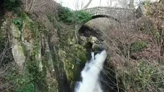 Ullswater By Drone Video 23,Fantastic Aira Force Waterfall.