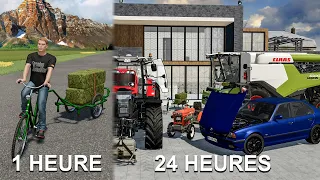 24h00 dans une ferme surendettée complètement vide, voici ce qu'il s'est passé| Farming Simulator 22