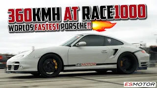 INSANE 360KMH 997 RUNS AT RACE1000 2023!! #porsche #esmotoruk #race1000 #997