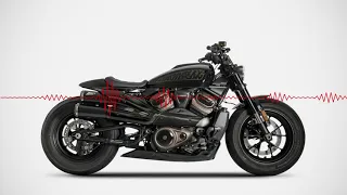 Harley Davidson Sportster S 1250 with Zard Exhaust Top Gun