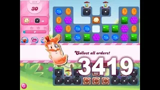 Candy Crush Saga Level 3419 (3 stars, No boosters)