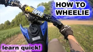 HOW TO WHEELIE FOR DUMMIES! ( clutch up/rear brake control)