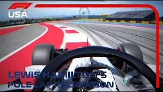 Lewis Hamilton's Pole Lap Recreation | 2018 United States Grand Prix | Assetto Corsa