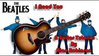 How to play: I Need You by The Beatles (acoustically)