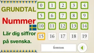 Nummer på svenska / number in swedish (2020) SFI