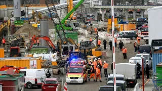 Fliegerbombe explodiert: Drei verletzte Arbeiter in München | AFP