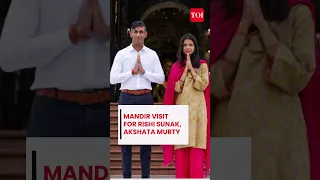 Amid busy G20 schedule, Rishi Sunak, Akshata Murty offer prayers at Delhi's Akshardham mandir