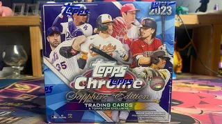 ITS SAPPHIRE TIME BABY ! OPENING 2023 TOPPS CHROME SAPPHIRE ! LETS GOOOOOO ! 2 parallel guarantee