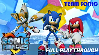 SONIC HEROES HD REMASTERED - FULL PLAYTHROUGH ( NO COMMENTARY ) | TEAM SONIC STORY