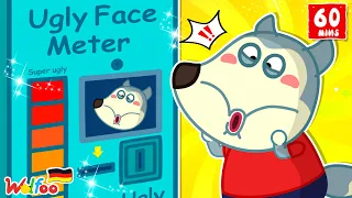 Wolfoo Geschichte🐺Lass uns The Ugly Face Meter spielen! - Lustige Geschichten @WolfooDeutsch