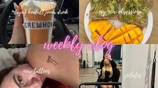 WEEKLY VLOG!! new trader joes items, getting tatted, trying Kendall Jenner drink, running & more ✨☁️