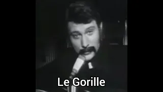 Johnny Hallyday  Le Gorille  1967 (imitation de Georges Brassens) (vidéo originale)