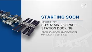 Rakaman liputan ketibaan kapal angkasa Soyuz MS-25 di ISS (25 Mac 2024)