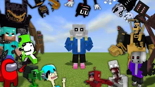 Sans Best Battles Compilation | Minecraft (LATEST!)