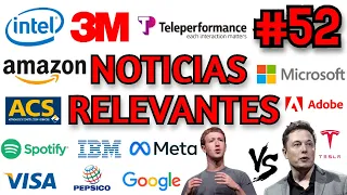 #052  🚨PELEA ELON MUSK VS ZUCKERBERG, 3M ACUERDO, INVERSIONES INTEL, TELEPERFORMANCE ASOCIACIÓN, ACS