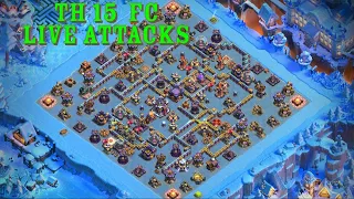 TH15 FC  Live attacks | Qc Hog, Zap Lalo | Rush of Clans Base | clash of clans