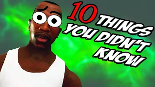 10 Things You Didn't Know About GTA San Andreas Definitive Edition