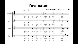 Praetorius, Michael (1571 - 1621) Puer natus in Bethlehem.