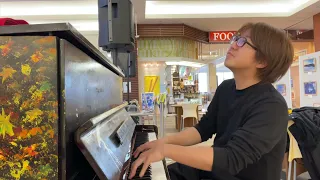 X JAPAN「紅」うにピアニスト ストリートピアノ イオン名寄ショッピングセンター