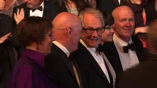 Ken Loach and the "I Daniel Blake" team on the Cannes red carpet