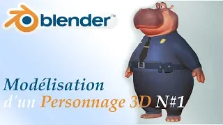 Blender tuto FR modélisation d'un personnage 3D N#1