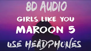 Maroon 5 - Girls Like You (8D Audio) ft. Cardi B [8D Nation Release]
