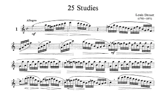 Drouet Etude No. 1 in C Major for Flute (SHEET MUSIC)