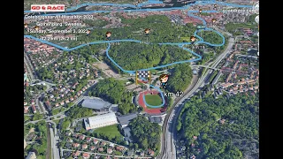 Goteborgsvarvet Marathon 2023: fly over the marathon 3D course map!