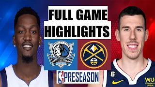 Dallas Mavericks vs.Denver Nuggets FULL GAME Highlight  |2022 NBA Regular Season