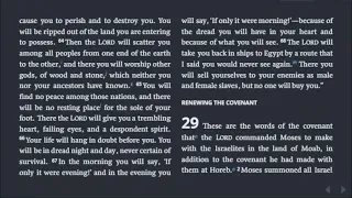 Deuteronomy 28-29, Chronological Bible in a Year, Day 79